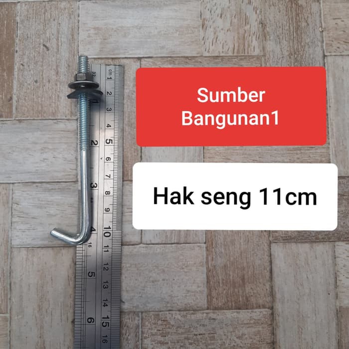 Hak seng 12cm // paku seng // baut seng // sekrup seng gelombang atap