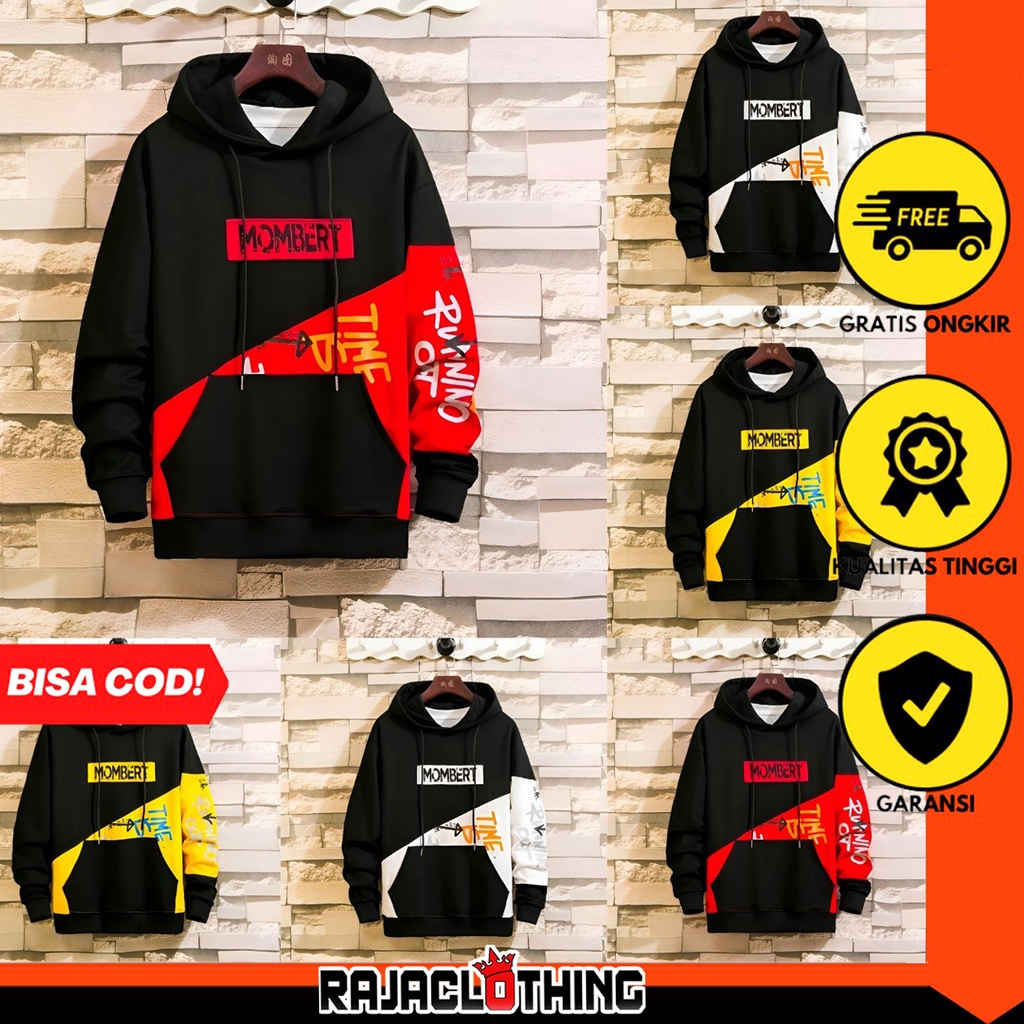 RCL - MOMBERT -Sweater Hoodie Pria Remaja Dewasa Kekinian Bahan Fleece Model Korean Style