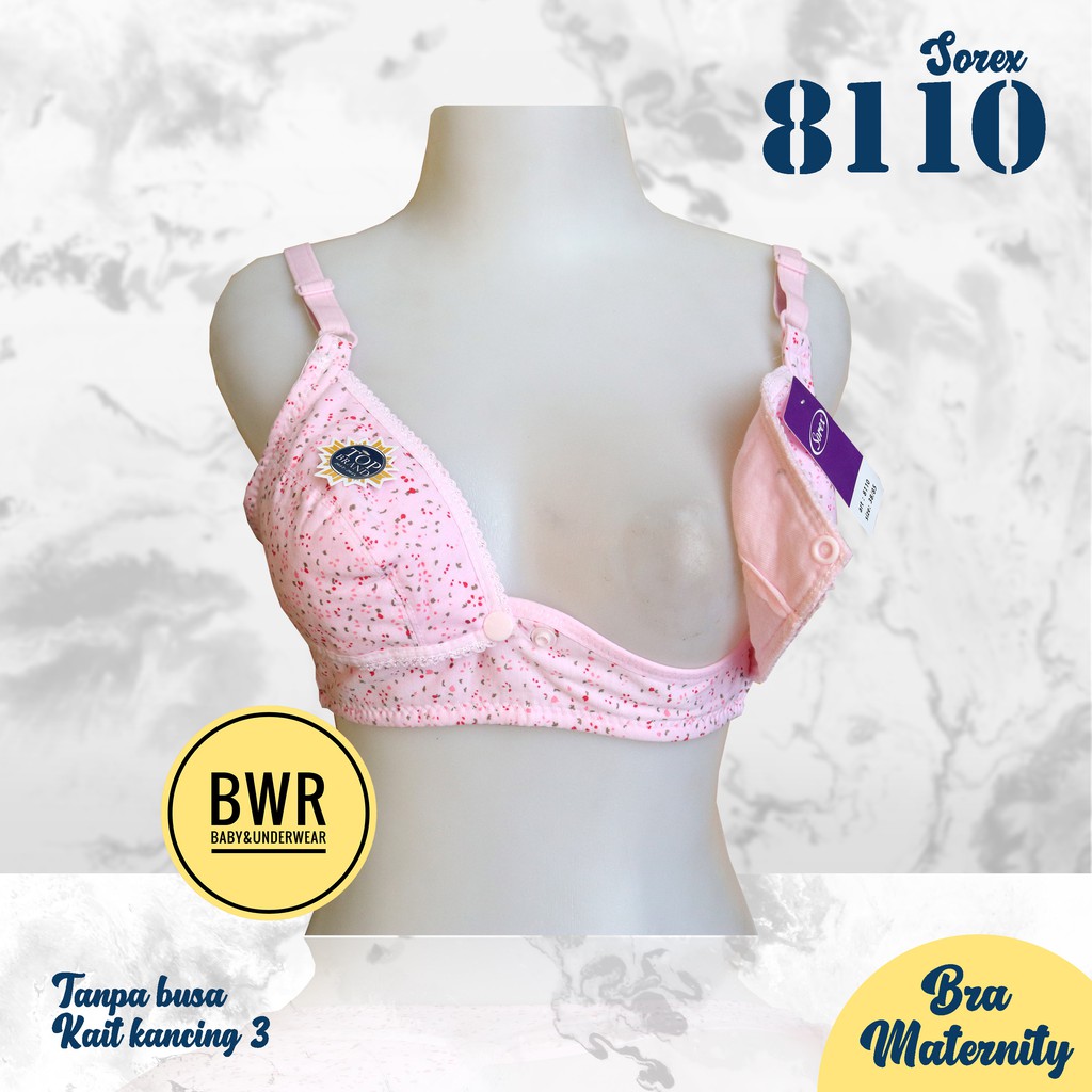 Bra Sorex 8110 Menyusui | Bh Kancing Depan Buka Ibu Hamil Bunting Maternity Bra - Bwr