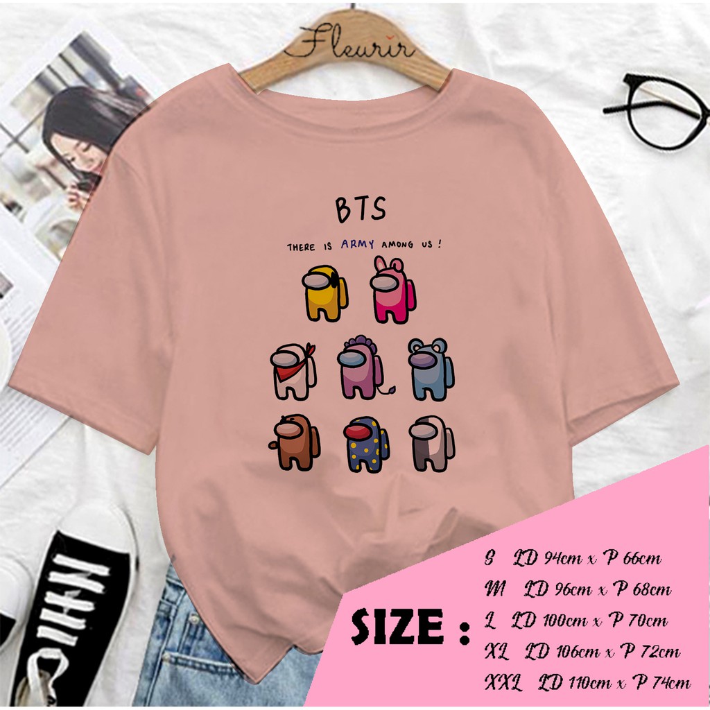 FLEURIR - KAOS KARTUN WANITA DEWASA LENGAN PENDEK TEE UNISEX