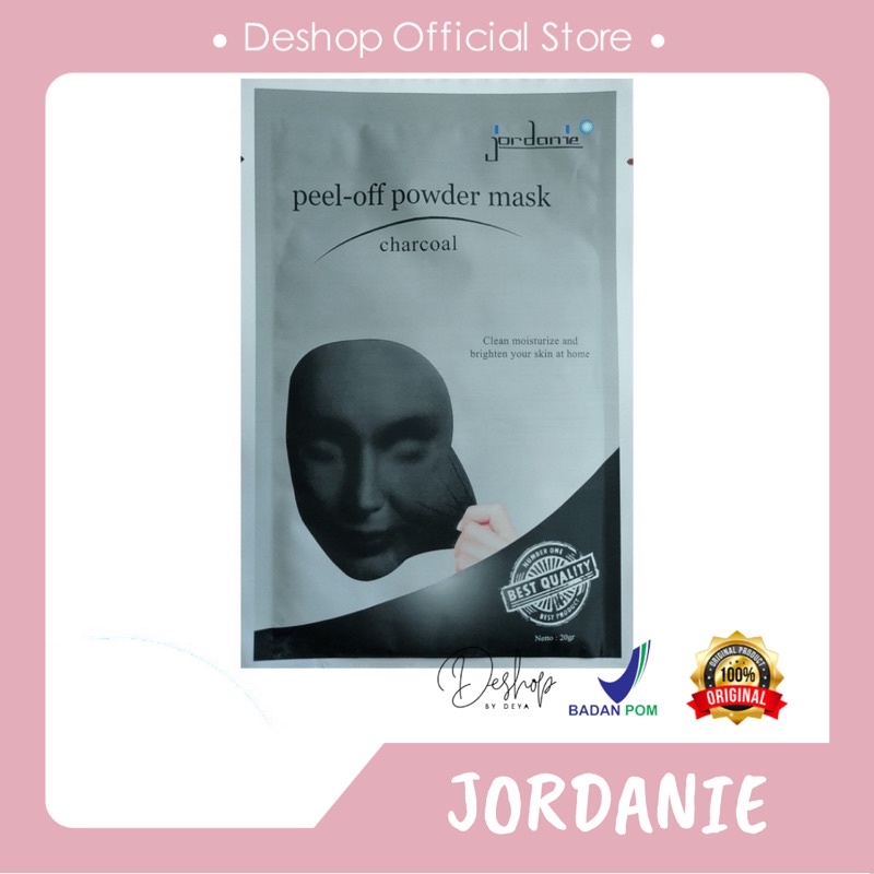 BPOM - Jordanie Peel Off Mask Powder Charcoal 20gr