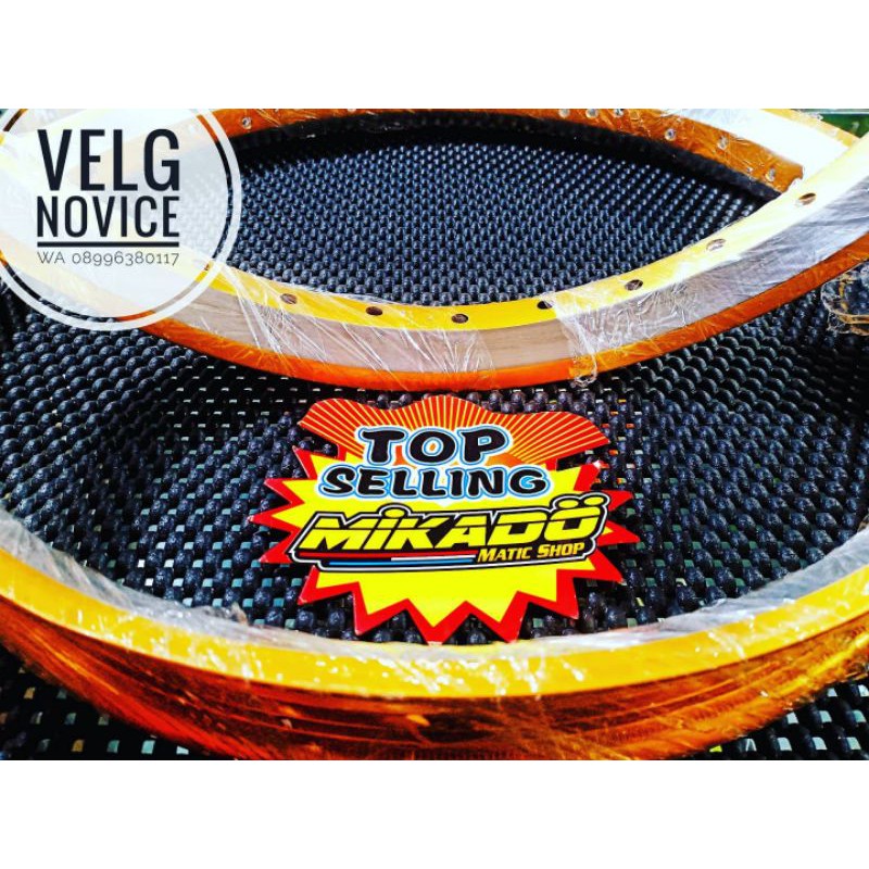 velg novice ring 17 2tone samping langka kaya beat  r17 velk kontes ukuran 140 dan 140