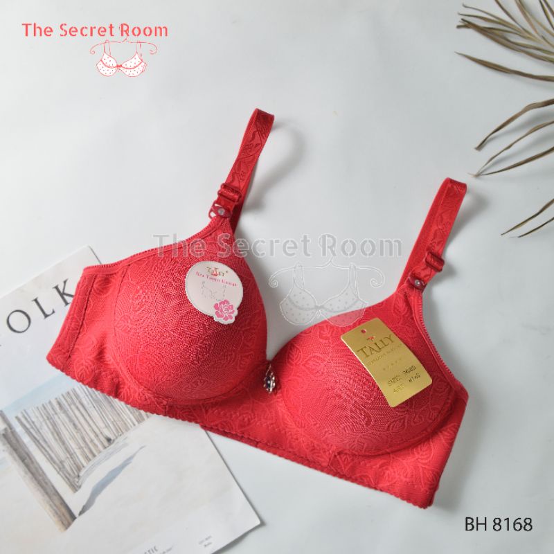 TALLY BRA BH 8168 | CUP B BESAR | BUSA TIPIS  | TANPA KAWAT | SIZE 36 - 42
