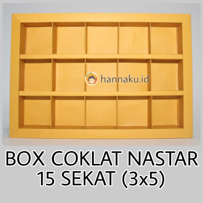 

BOX SEKAT UNTUK COKLAT / NASTAR 15 SEKAT