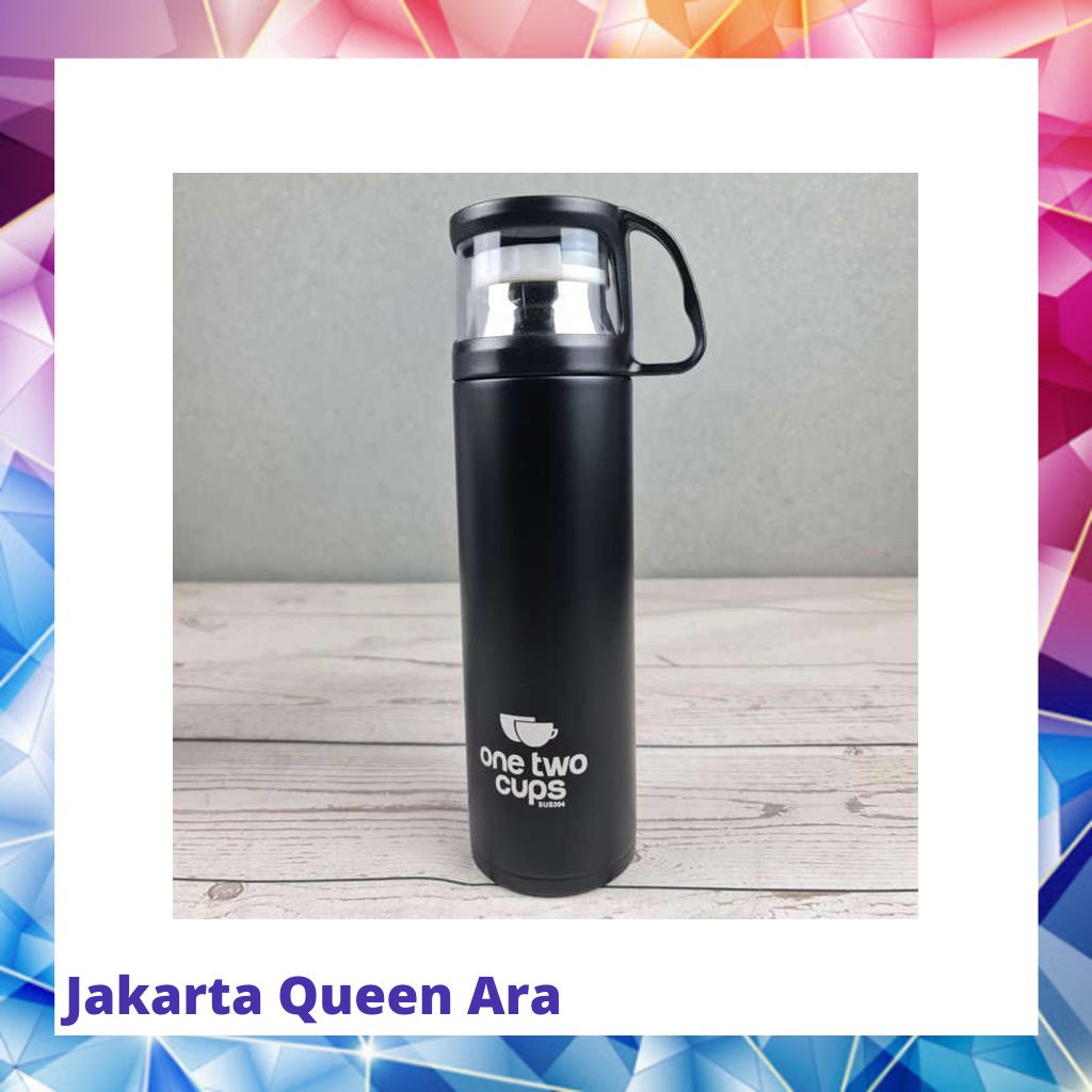 One Two Cups Botol Minum Thermos with Cup Head 500ml - SUS30