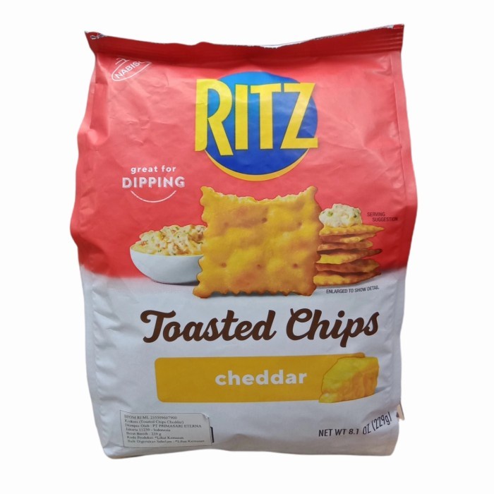 

RITZ TOASTED CHIPS CHEDDAR 229 GR