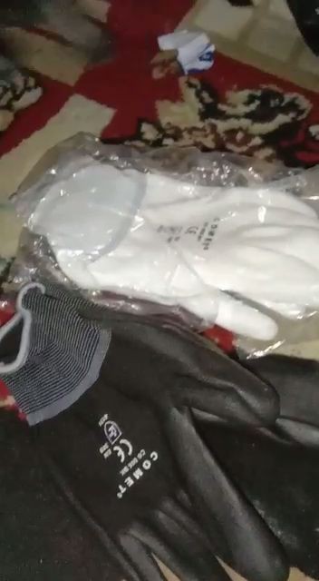 Sarung Tangan Karet Palm Fit Glove Comet Cg805 Pu Mekanik Industri Hitam Nylon Polyurethane Safety