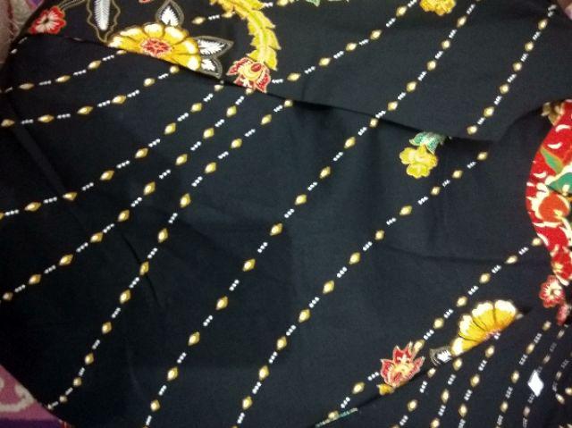 Atasan Blouse Batik Wanita Lengan Panjang Katun Stretch, 242 Awe#