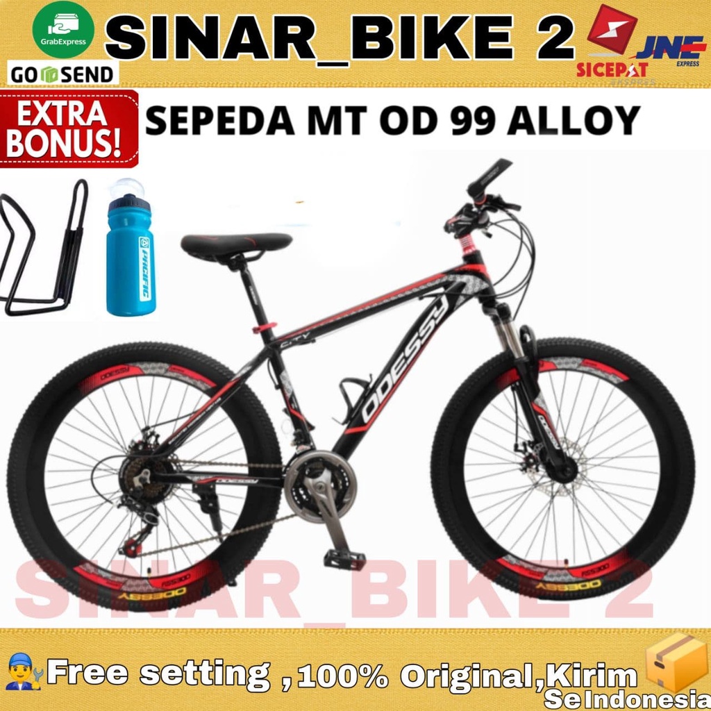 Sepeda Gunung 26 Inch MTB ODESSY MT OD 99 Alloy 21 Speed Shimano