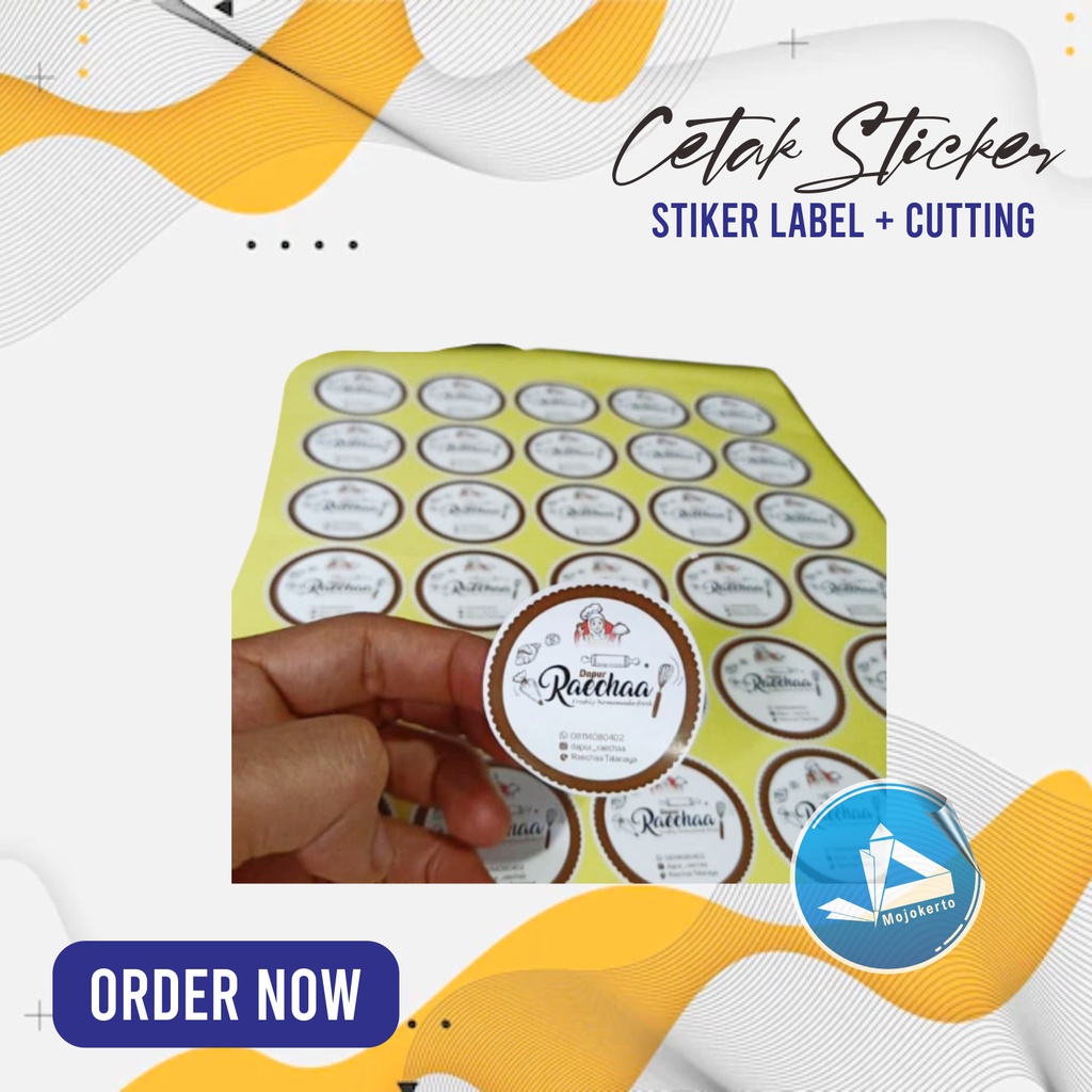 

Sticker Label Produk Makanan Cetak LANGSUNG JADI JDM