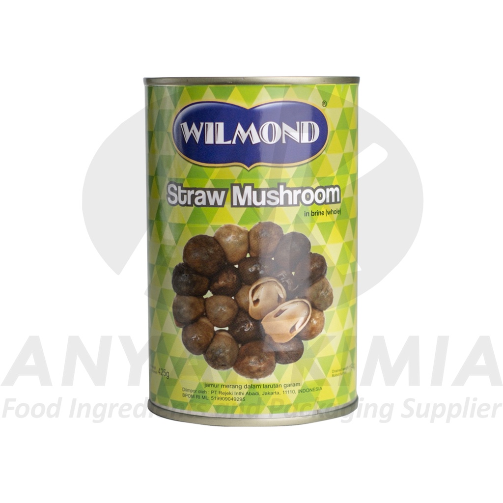 

Wilmond Jamur kaleng -Straw Whole Mushroom In Brine Canned 425g