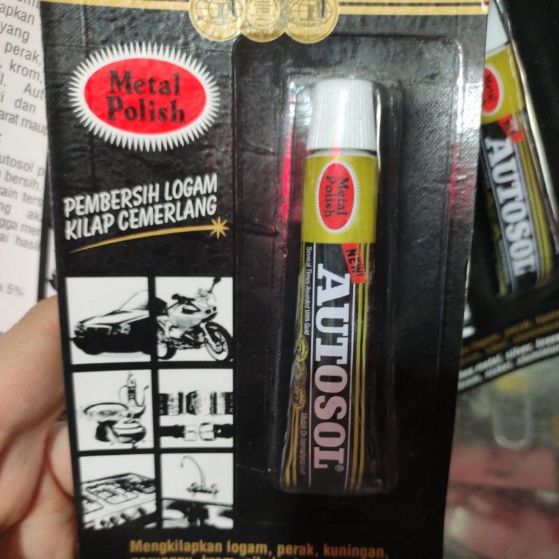 autosol metal Polish 15gr/ pembersih logam, perak ,autosol  15gr