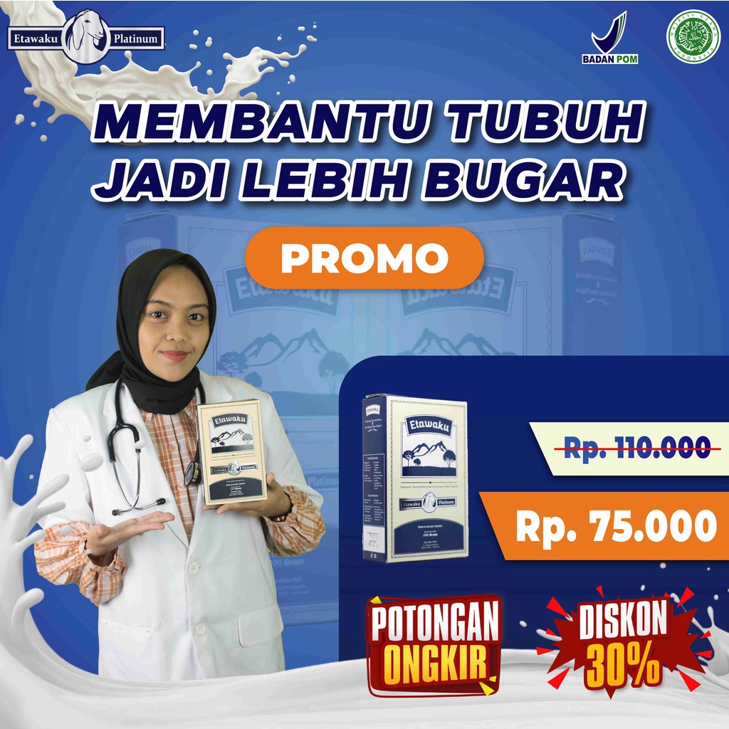 Etawaku Platinum Krimer Bubuk Susu Kambing Provit Etawa Bebas Pengawet Rendah Gula Tingkatkan Imunitas Daya Tahan Tubuh Cegah Tulang Keropos Asi Booster Solusi Masalah Pernapasan Pernafasan Asma Bronkhitis Bronkitis Sesak Napas Isi 200gr Original