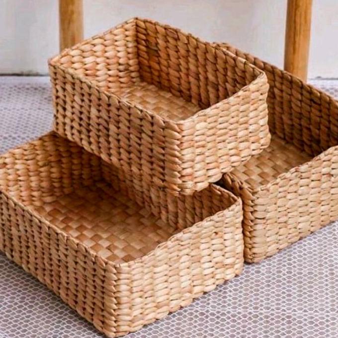 {{{{}}] Keranjang Anyaman / Box Anyaman / Keranjang Multifungsi