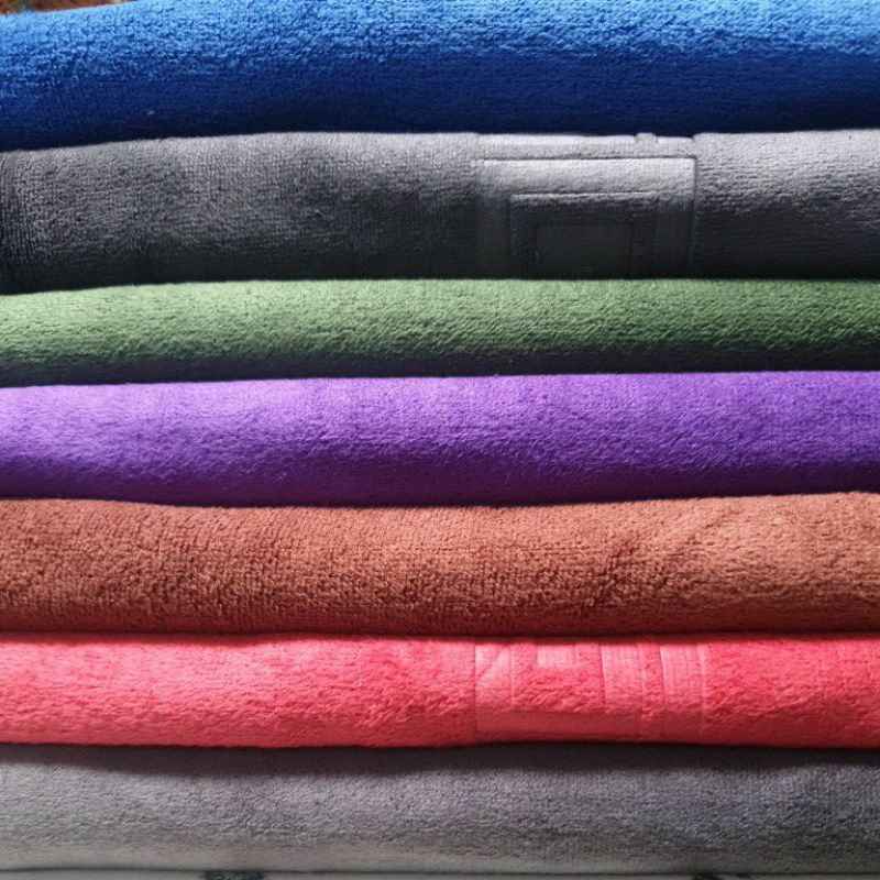 Handuk Polos Warna Embos / Handuk Gucci Microfiber / Handuk Mandi Besar Menyerah Air