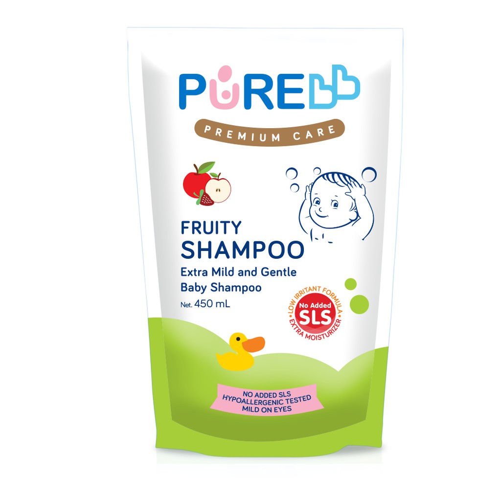 Pure Baby Shampoo Bayi Fruity Refill 450ml