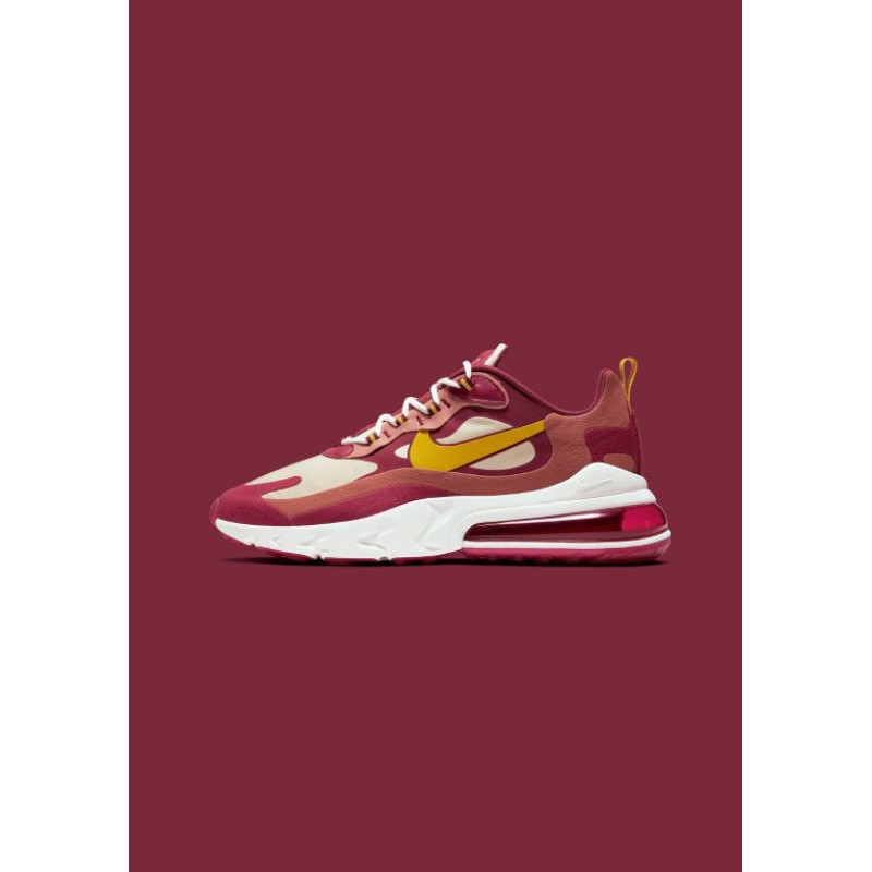 Nike Air Max 270 React Noble Red Team Gold ORIGINAL BNIB RESMI
