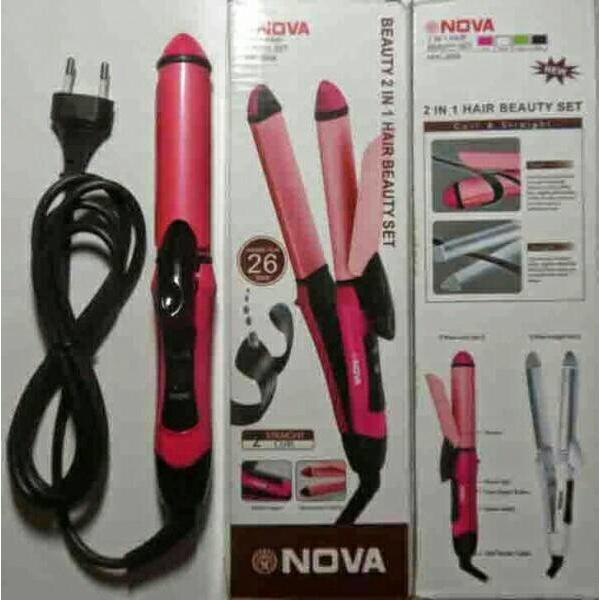 Catokan Nova 2In1 Mini Curly NHC-2009 Catok Rambut Mudah Dipakai Awet