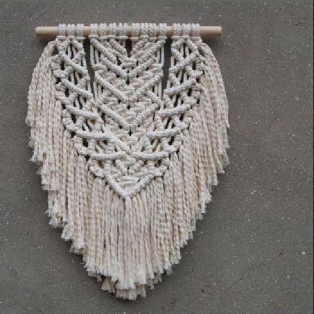 READY STOK) macrame Hiasan dinding sari / macrame wall hanging/ Dekorasi rumah