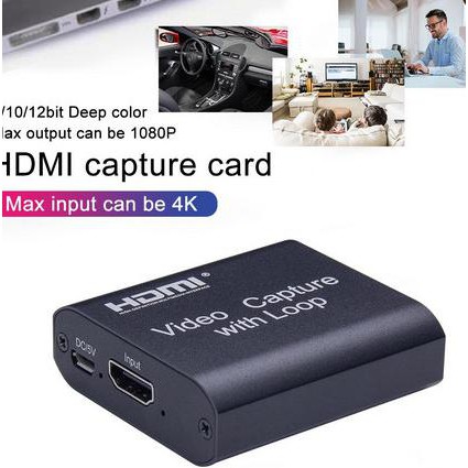 HDMI Video Capture to USB with Loop 4K HDMI Video Capture Card