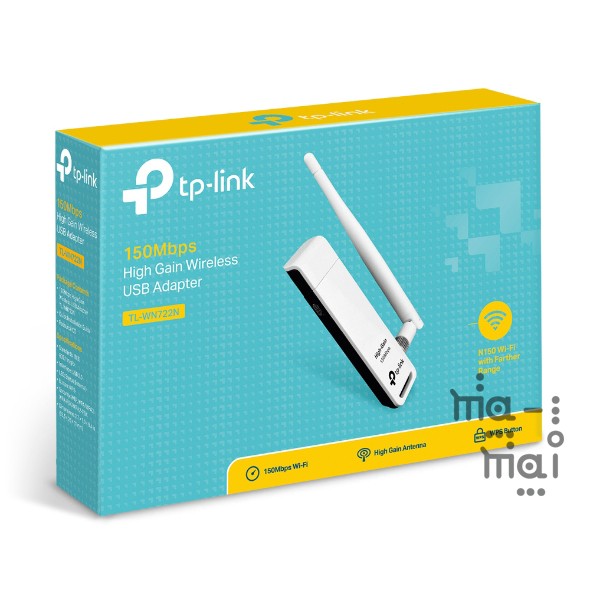 TP-Link Adapter TL-WN722N 150Mbps High Gain Wireless USB Adapter