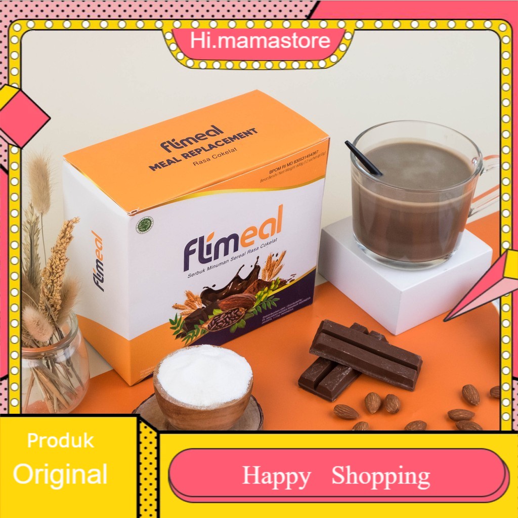 

Flimeal Meal Replacement rasa Coklat by Flimty - 1 Box isi 12 sachet