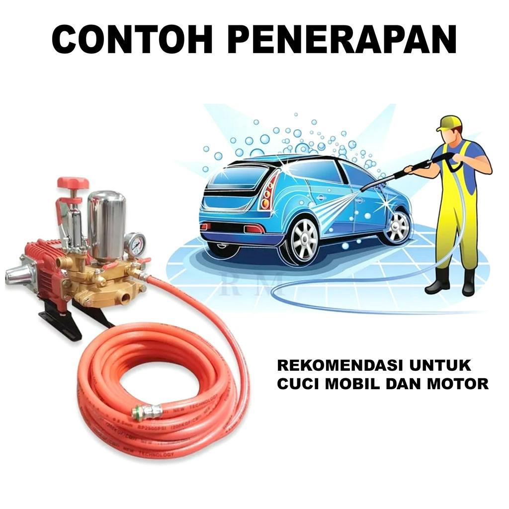 SELANG UDARA HIGH PRESURRE 15 METER / SELANG POMPA ANGIN MOBIL DAN MOTOR / SELANG KOMPRESSOR UDARA