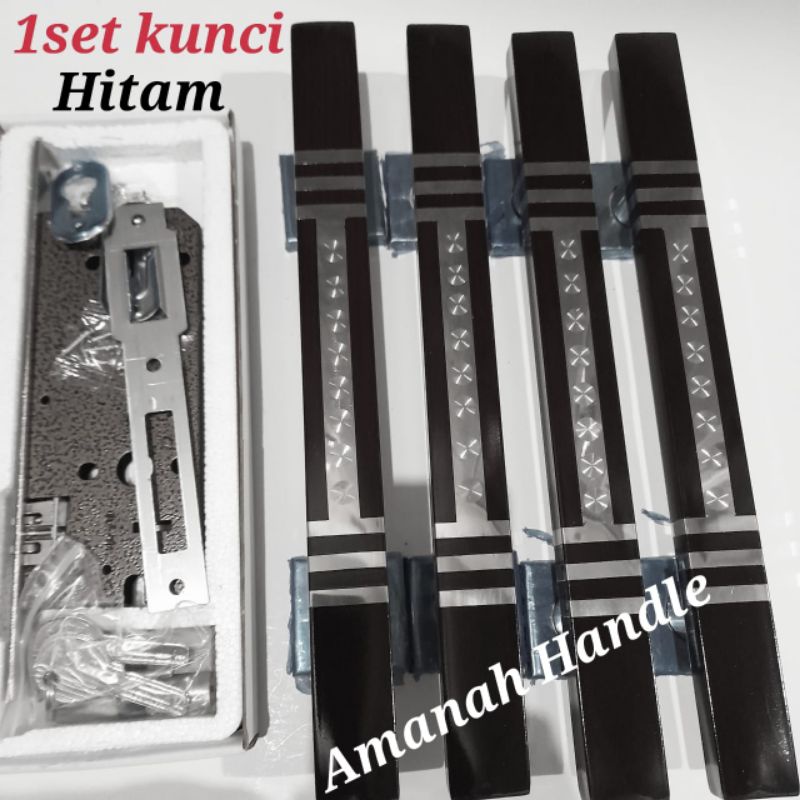 Handle pintu 45cm tarikan pintu rumah coklat - tarikan gagang pintu kupu tarung grafir