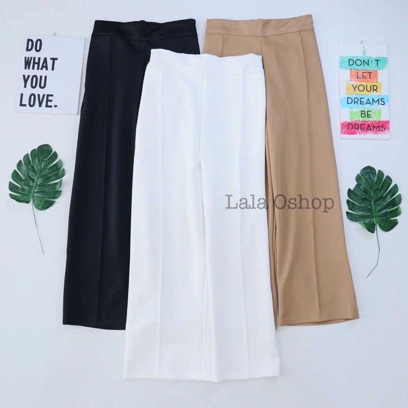 Jenny Bone Pants | Celana Cullote Wanita | Celana Kantor Premium Tebal Stretchy | Celana Kulot