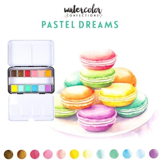 

(BISA COD) Prima Marketing Watercolor Confections Pastel Dreams 12 Colors TERLENGKAP Kode 452