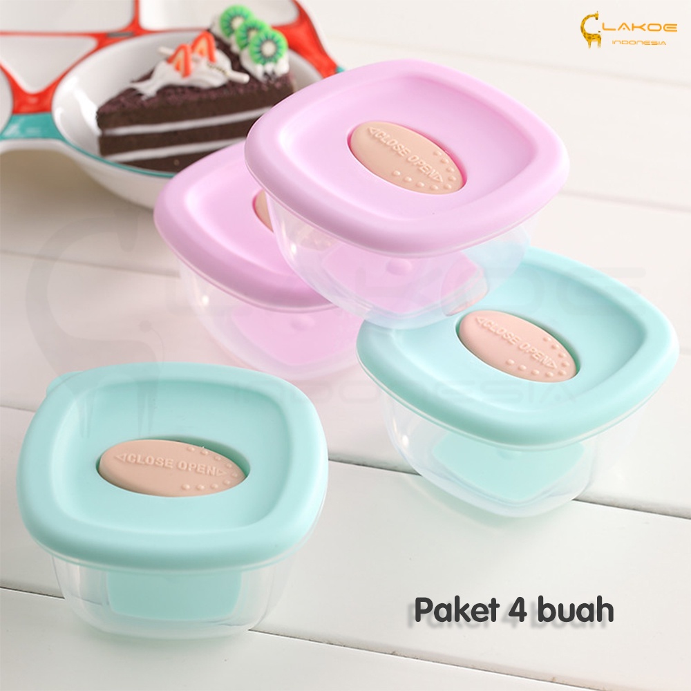 LAKOE 4in1 Baby Food Container tempat mpasi bayi penyimpanan mpasi bayi