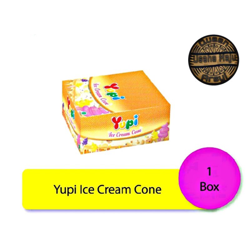 

yupi Ice cream cone 1 box isi 24