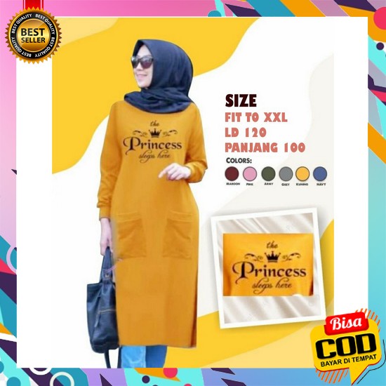 Tunik Wanita Terbaru Remaja Putih Lebaran 2021 Kekinian Murah Atasan P Afi - Jl - Tunik Princess