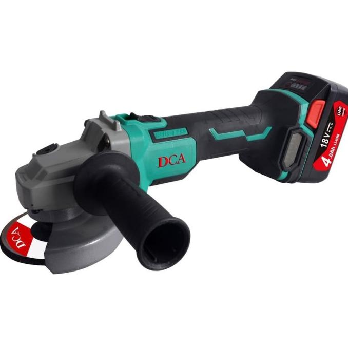 Cordless Angle Grinder Mesin Gerinda Baterai 4Inch Dca Adsm 02-100 Termurah