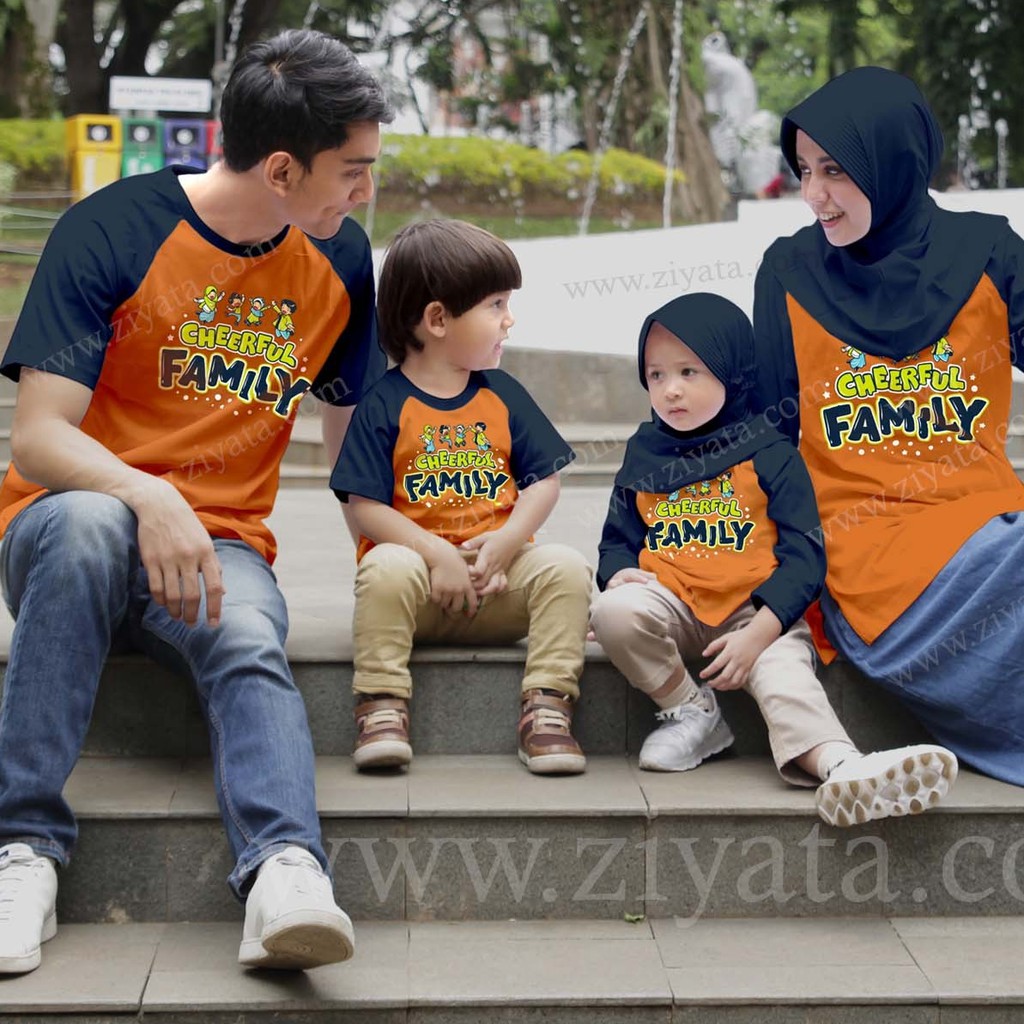 ZIYATA ZT 38 FAMILY BAJU KAOS  SARIMBIT KELUARGA  Shopee 