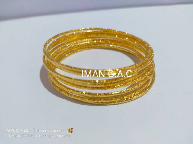 Xuping gelang keroncong india anak isi 12 pcs/gelang keoncong gold gelang xuping