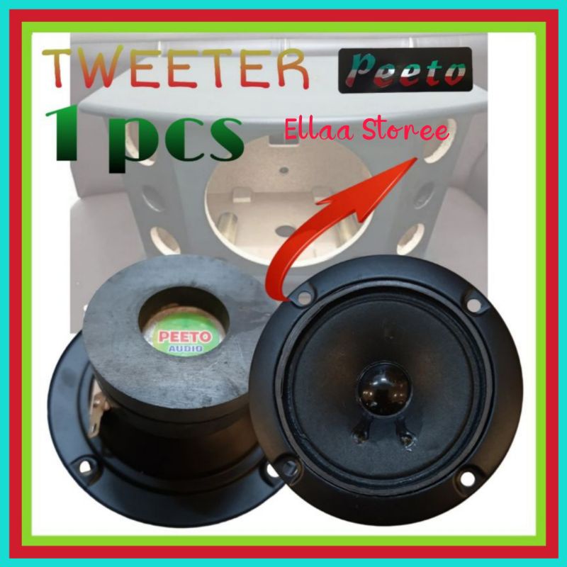 TWEETER PEETO AUDIO SPEAKER 3 INCH UNTUK SPEAKER BOX JENIS BMB DLL 