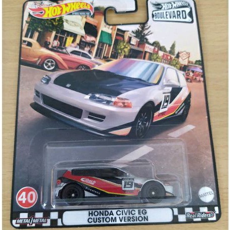 HOTWHEELS BOULEVARD HONDA CIVIC EG CUSTOM VERSION
