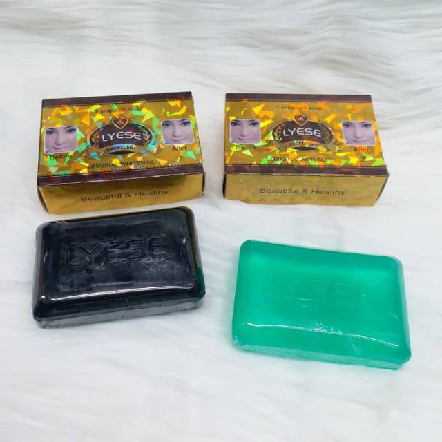 SABUN LYESE ORIGINAL SABUN LISE HIJAU &amp; HITAM