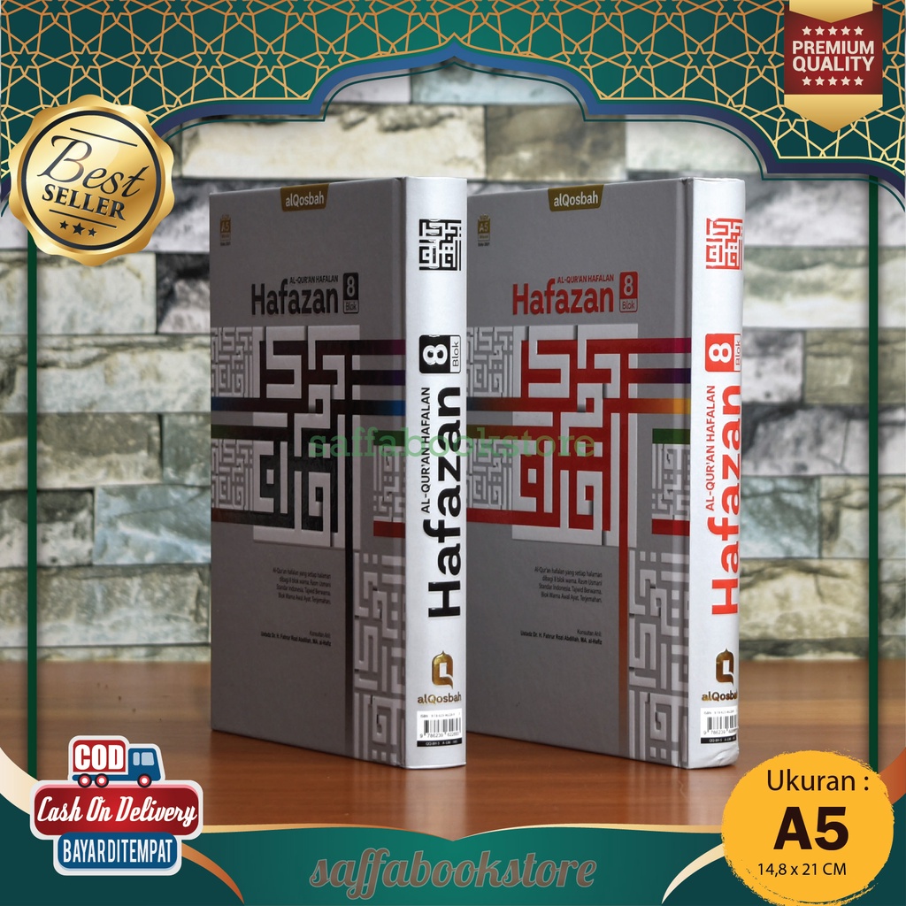 Al Quran Hafalan Hafazan Cover Milenial Reguler 8 Blok Terjemahan A5 AlQosbah, Al Quran Tajwid Warna