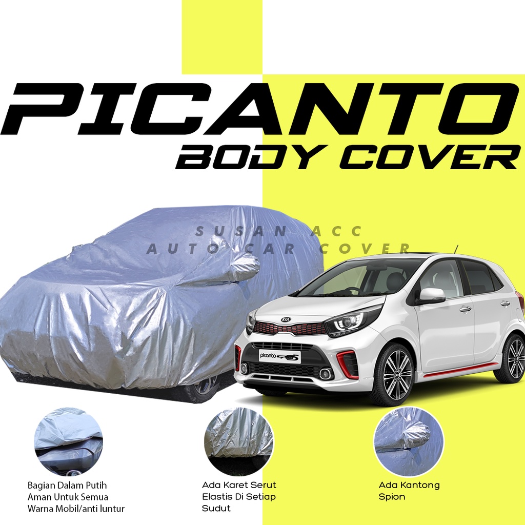 [Bisa COD] Body Cover Mobil picanto Sarung Mobil kia picanto/civic lx/kia sonet/raize/rocky/civic genio/corolla great/great corolla/brio