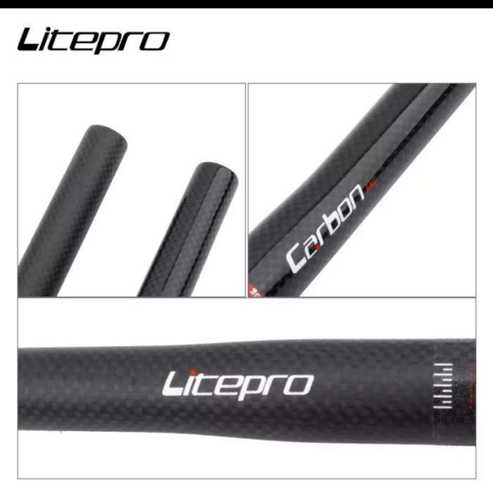 Handlebar Litepro CARBON 25,4x580 mm flatbar carbon folding bike