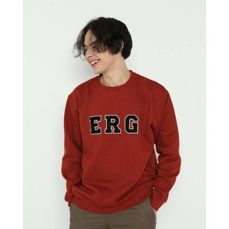 Erigo Crewneck  Apparel Unisex/Sweater Erigo PRIA WANITA/NEW HIJAU ARMY