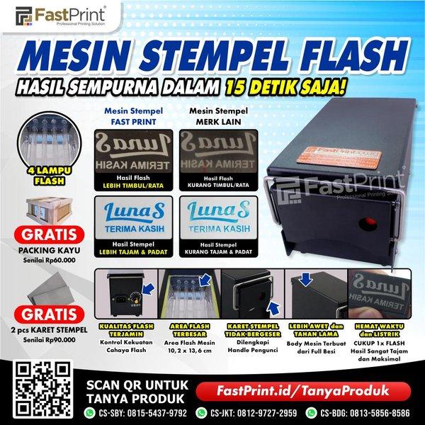 

Ternama Mesin Stempel Flash Kilat 4 Lampu Full Plat Besi Premium Murah