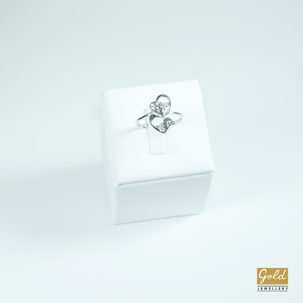 Cincin emas putih kadar 750 75% - PC03021800