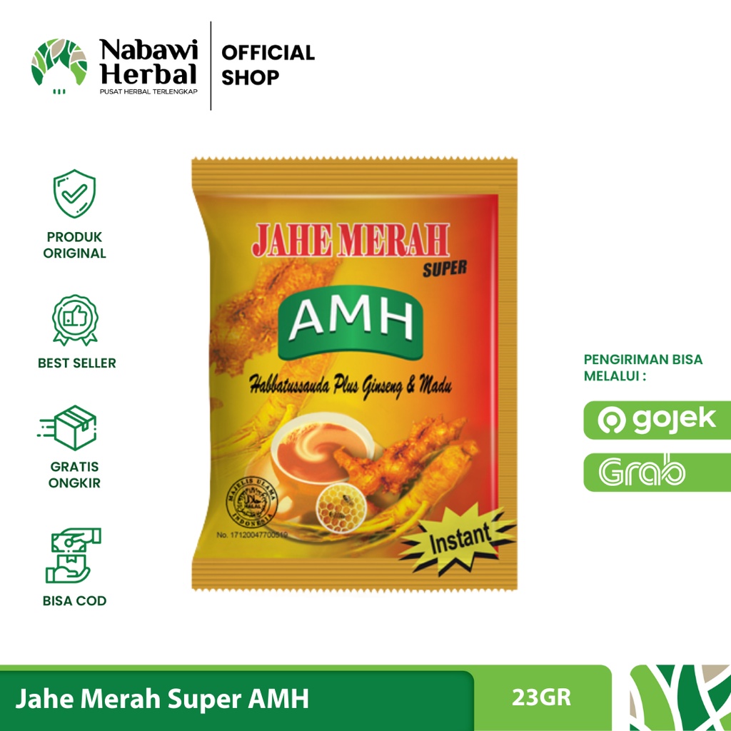 

AMANAH - Jahe Merah Super AMH Amanah 1 Renceng - Isi 10 Pcs