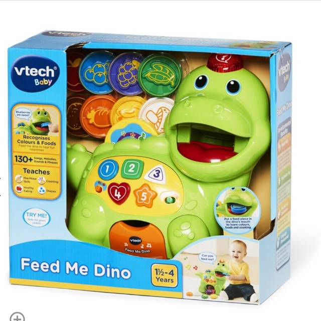 Vtech Feed Me Dino Indonesia|Shopee 