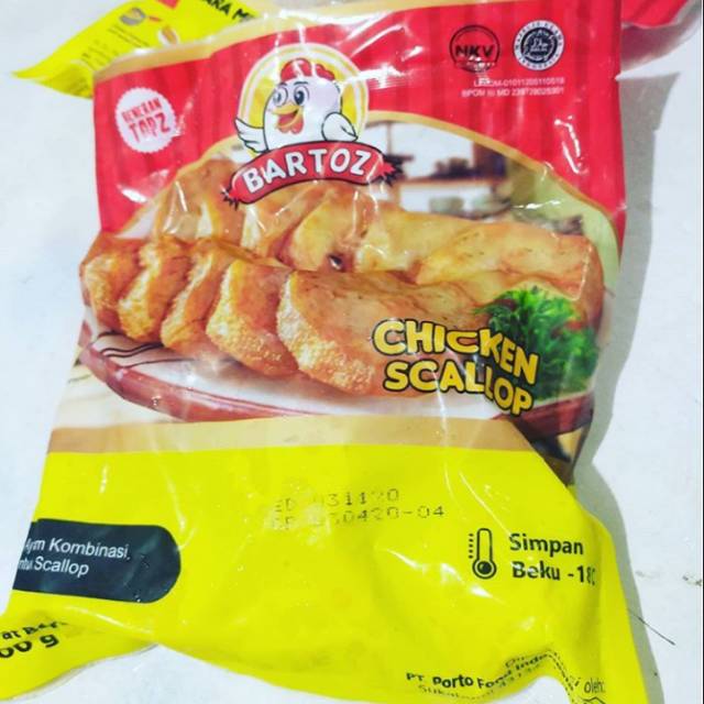 

Scallop ayam bartoz 500 gram