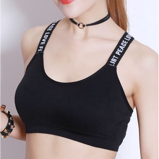 Brasay Sport Bra Push Up Gym Fitness Senam Zumba Jogging Yoga BH Wanita High Quality 1040