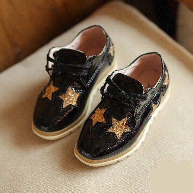 STAR SHOES / SILVER  GOLD PINK HITAM / SEPATU ANAK PEREMPUAN IMPORT / BLING / MURAH